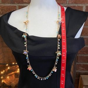 INC Multicolored Flower Necklace & Bracelet